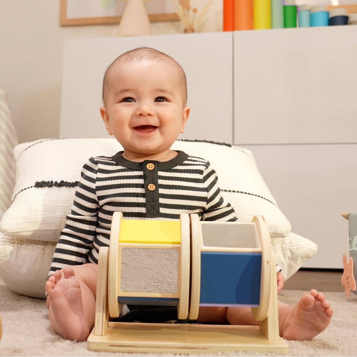 KiwiCo Listen & Learn Wooden Toy Activity Play Center 3m+ – 2pc