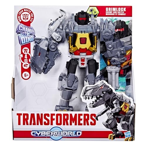 Transformers Cyberworld Grimlock Chomp & Battle 9-Inch Action Figure, Quick