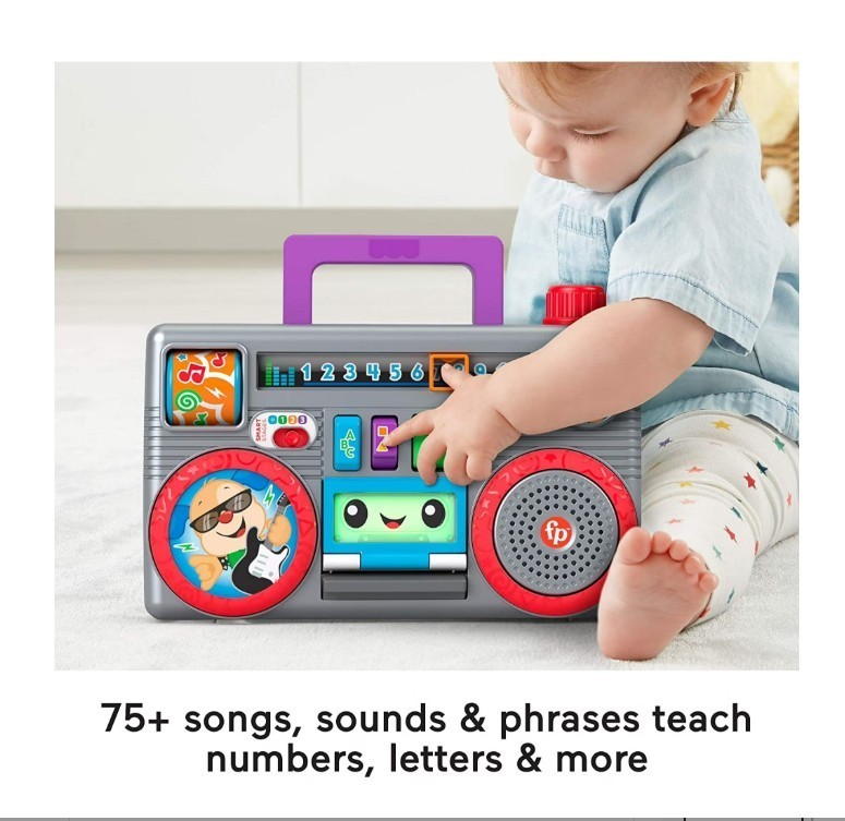 Fisher-Price Laugh And Learn Busy Boombox Lights, Sounds And Songs 6-36 Months