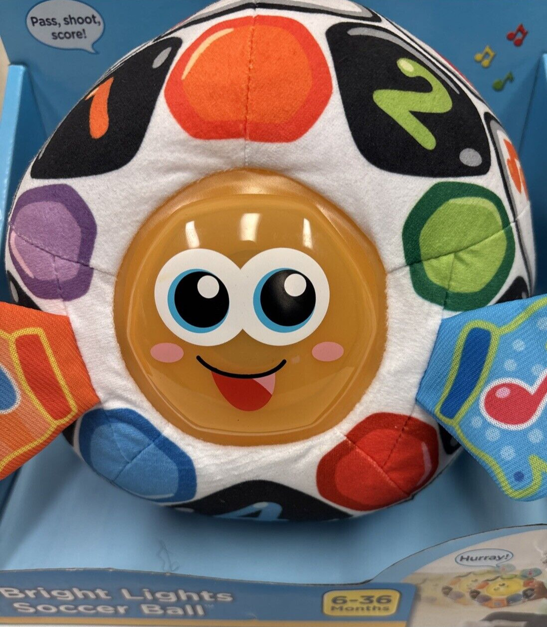 VTech Bright Lights Musical Soccer Ball 6 to 36 Months Babys Developmental Toy