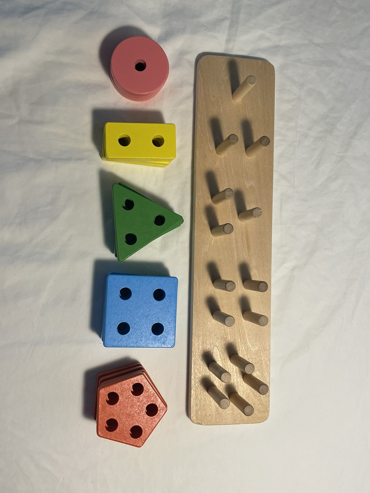 Montessori Wooden Shape/Color /Number Sorter Educational Hand-eye Coordination