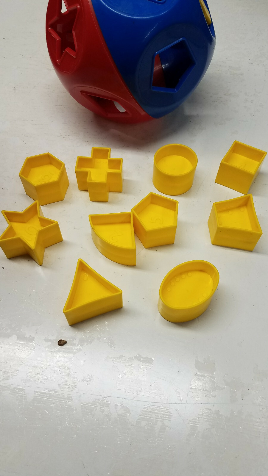 Vintage Tupperware SHAPE-O-BALL Classic Tupper Toys Shape Sorter 100% COMPLETE