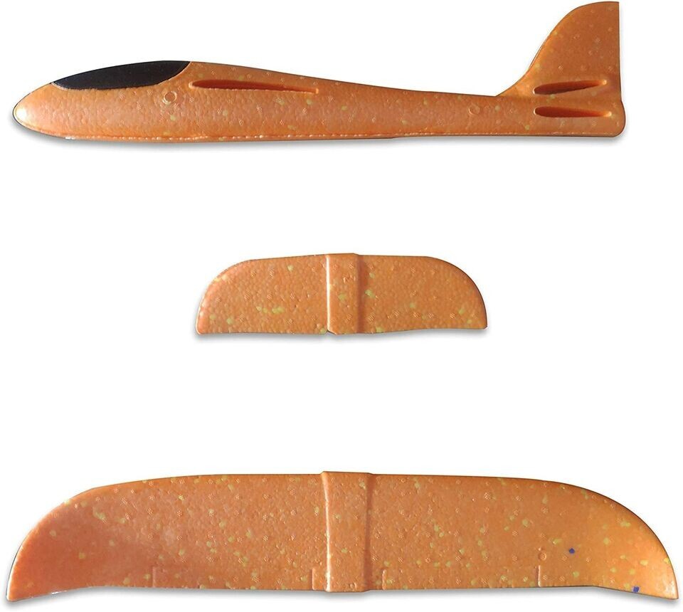 Airplane Toys 19″ Foam 10 Orange Plane, Birthday Gifts For Kids 3 4 5 6 7 8 9 10