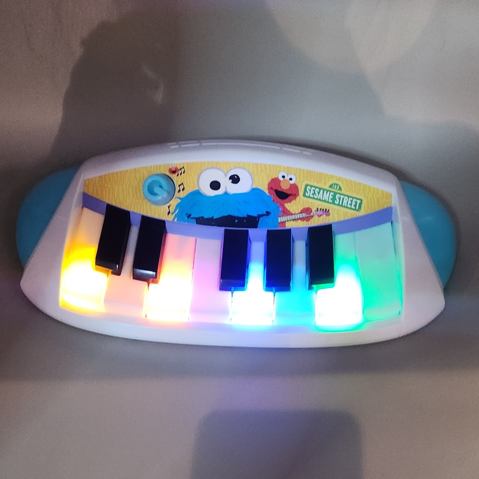 Sesame Street Cookie Monster Keyboard Piano Hasbro Playskool ABC Let’s Rock!
