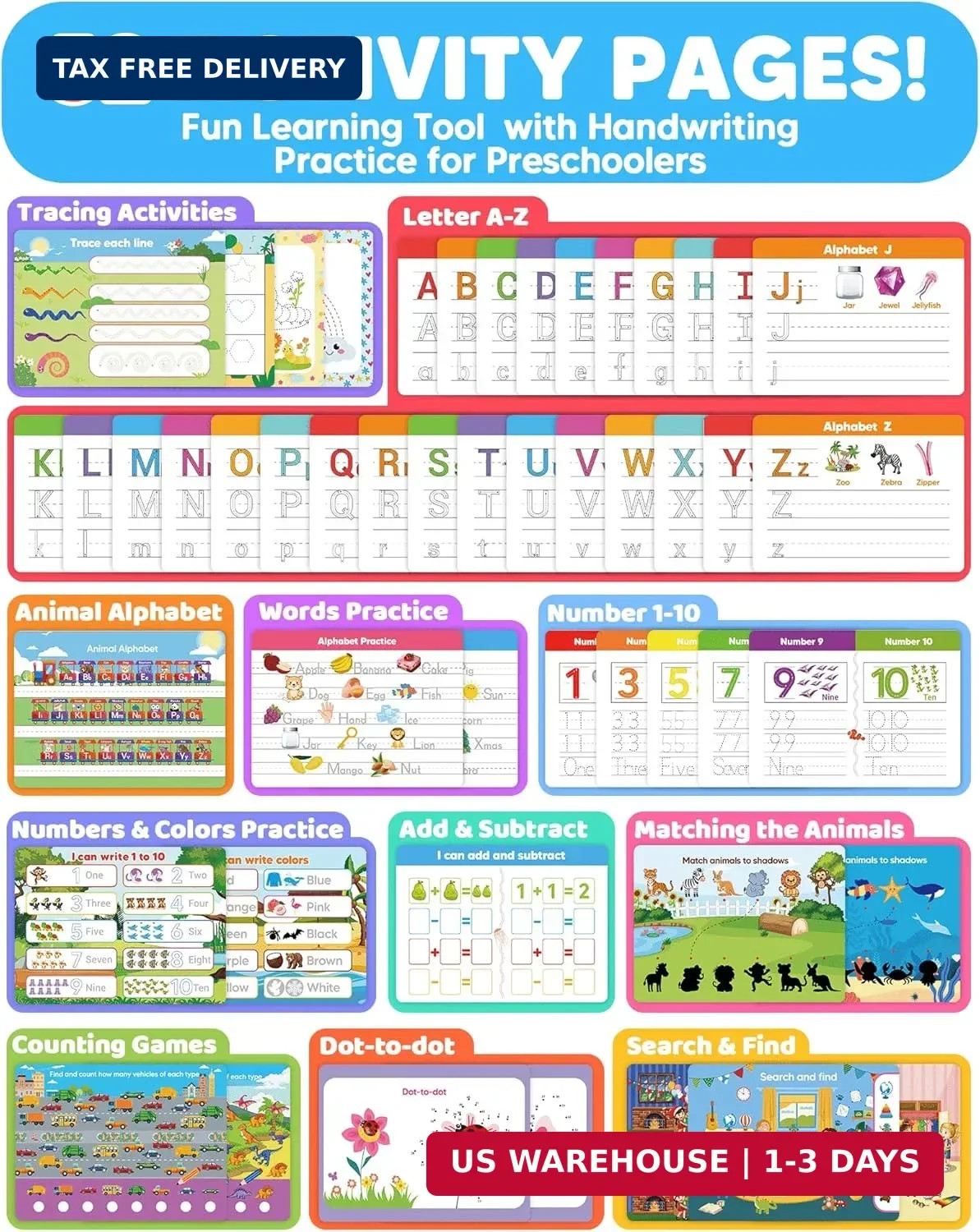 Preschool Learning Activities Kindergarten Workbooks, Toddler Busy Book Handwrit