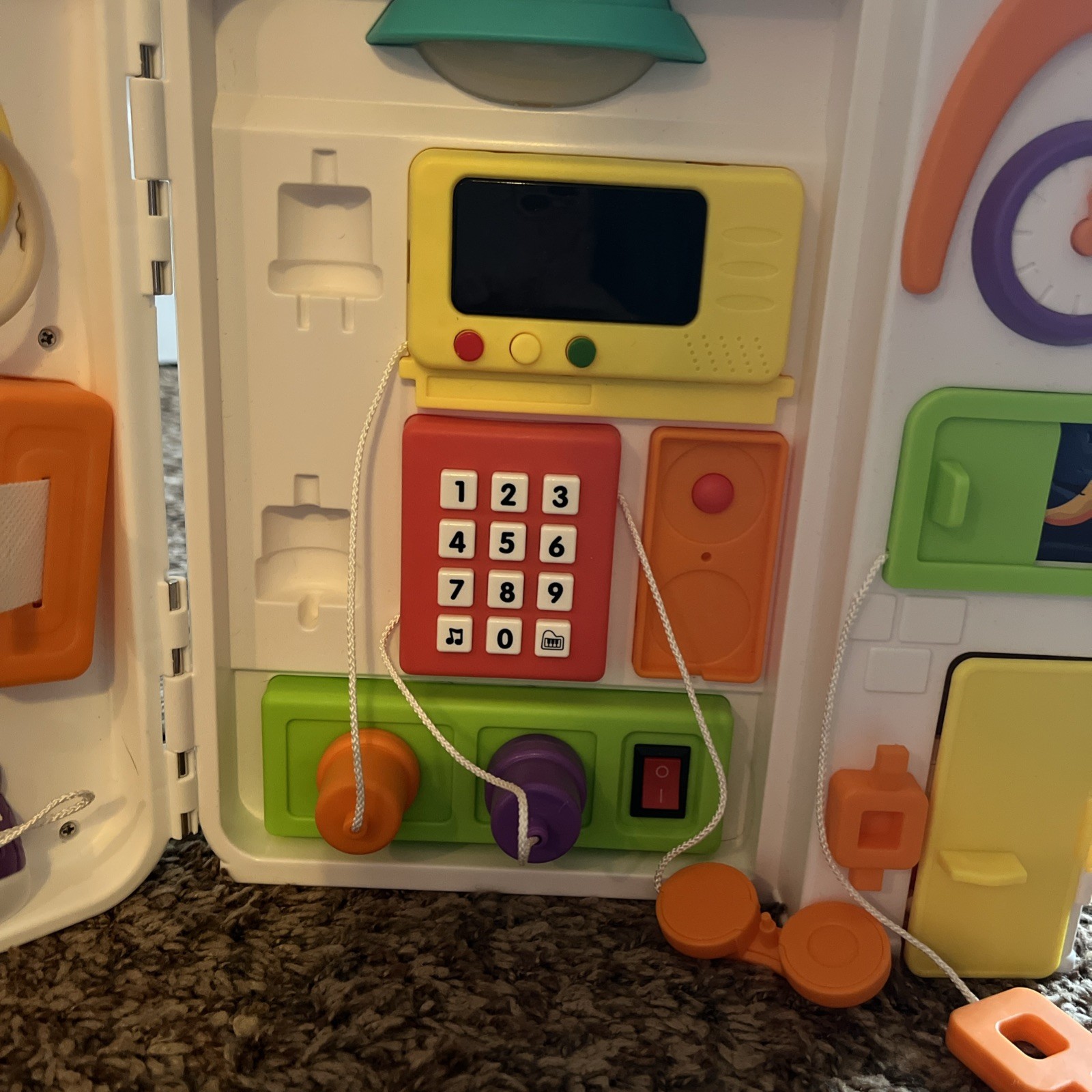 Montessori BUSY BOARD 1-4 Year Musical Toy Bilingual Learning Educational System