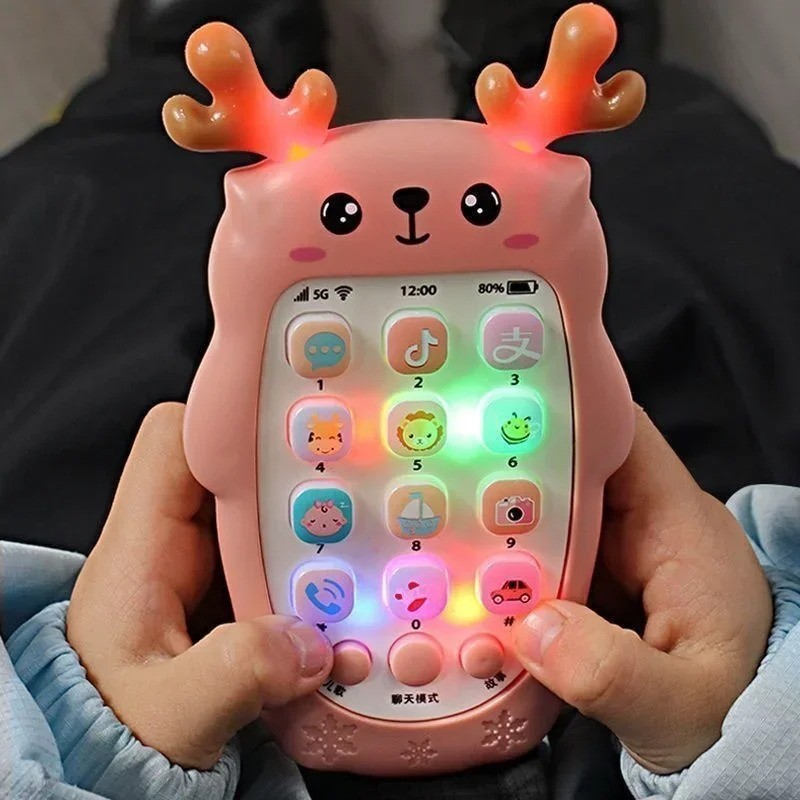 Baby Phone Toy Bilingual Music Teether Learning Educational Sound Toy Gift