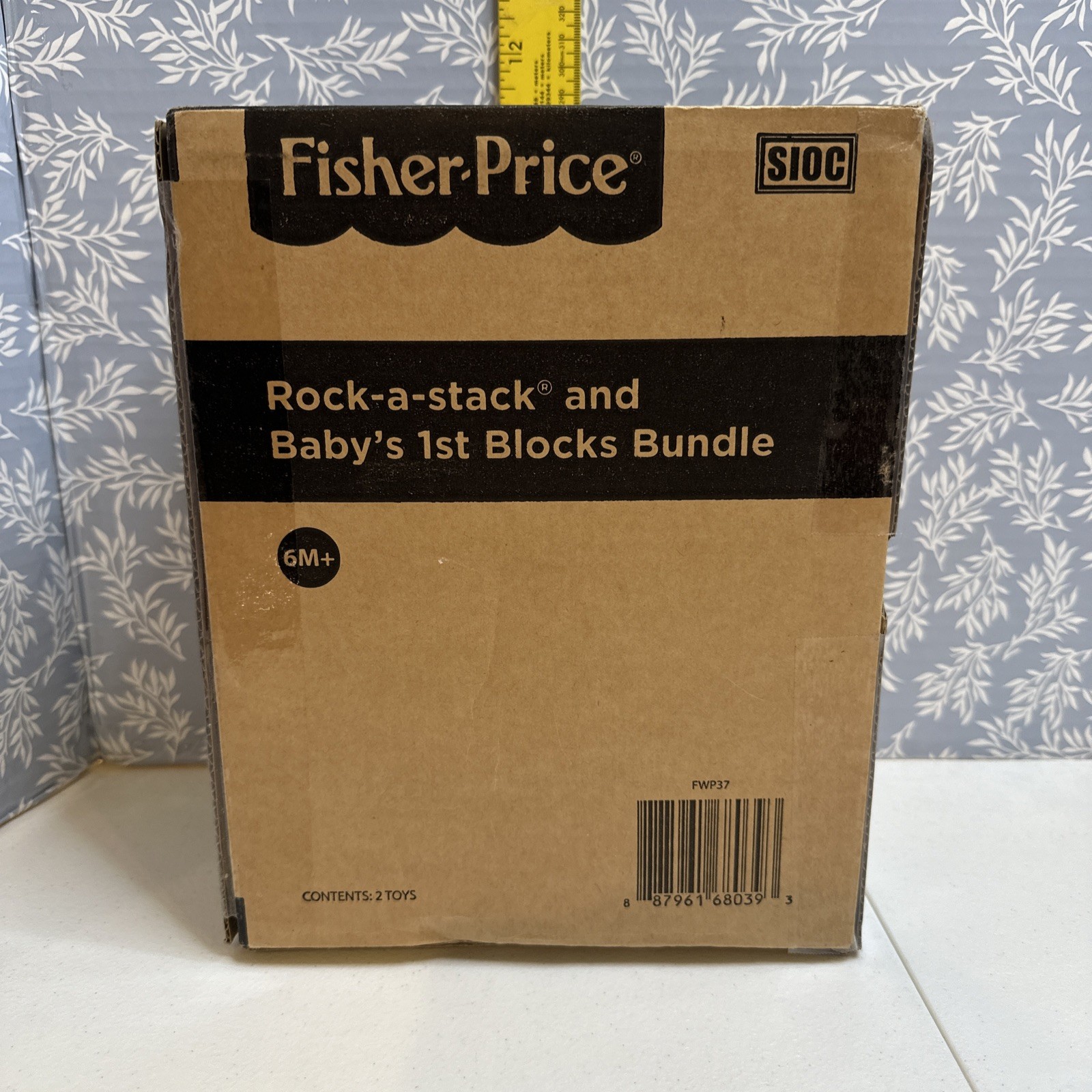 Fisher-Price Infant Gift Set with Baby’s First Blocks (10 Pcs) & Rock-A-Stack