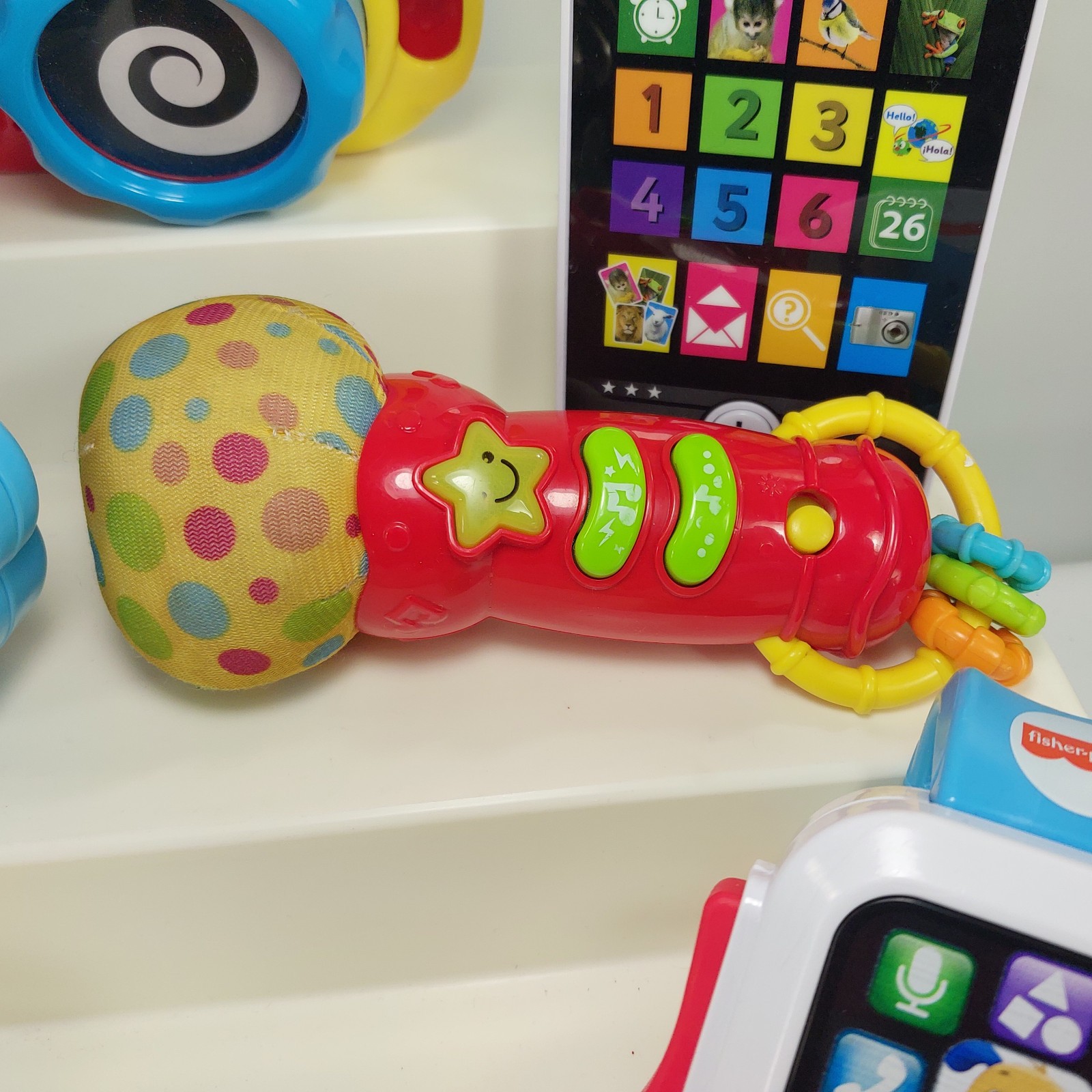 Fisher Price VTech Infant Toddler Toy Lot 11pc Sensory Teether Sound Music Toys