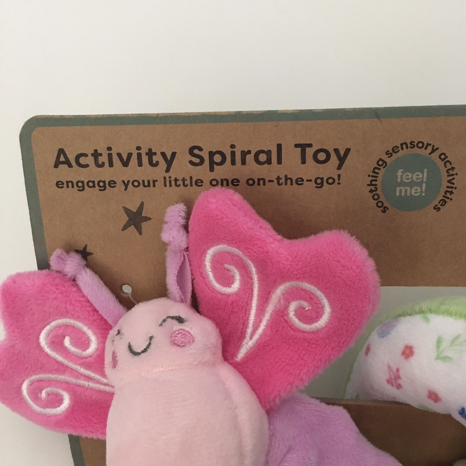 NEW Spiral Activity Soft Baby Toy Pink Soothing Sensory Activities | DreamGro