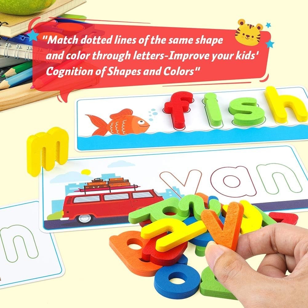 Educational See & Spell CVC Word Builders for Kids – Ideal Learning Tool Gift