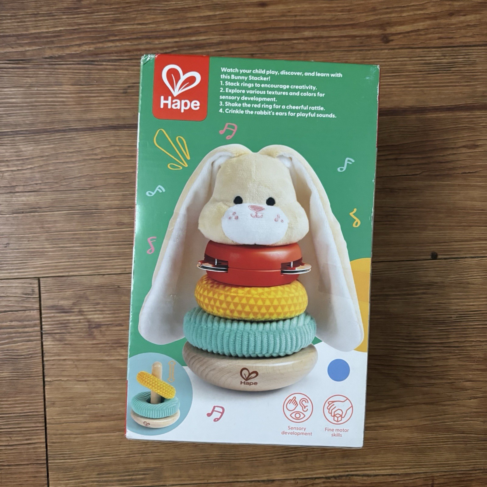 Hape Bunny stacker STEM Stacking And Learning Toy For Toddlers 10+ Months