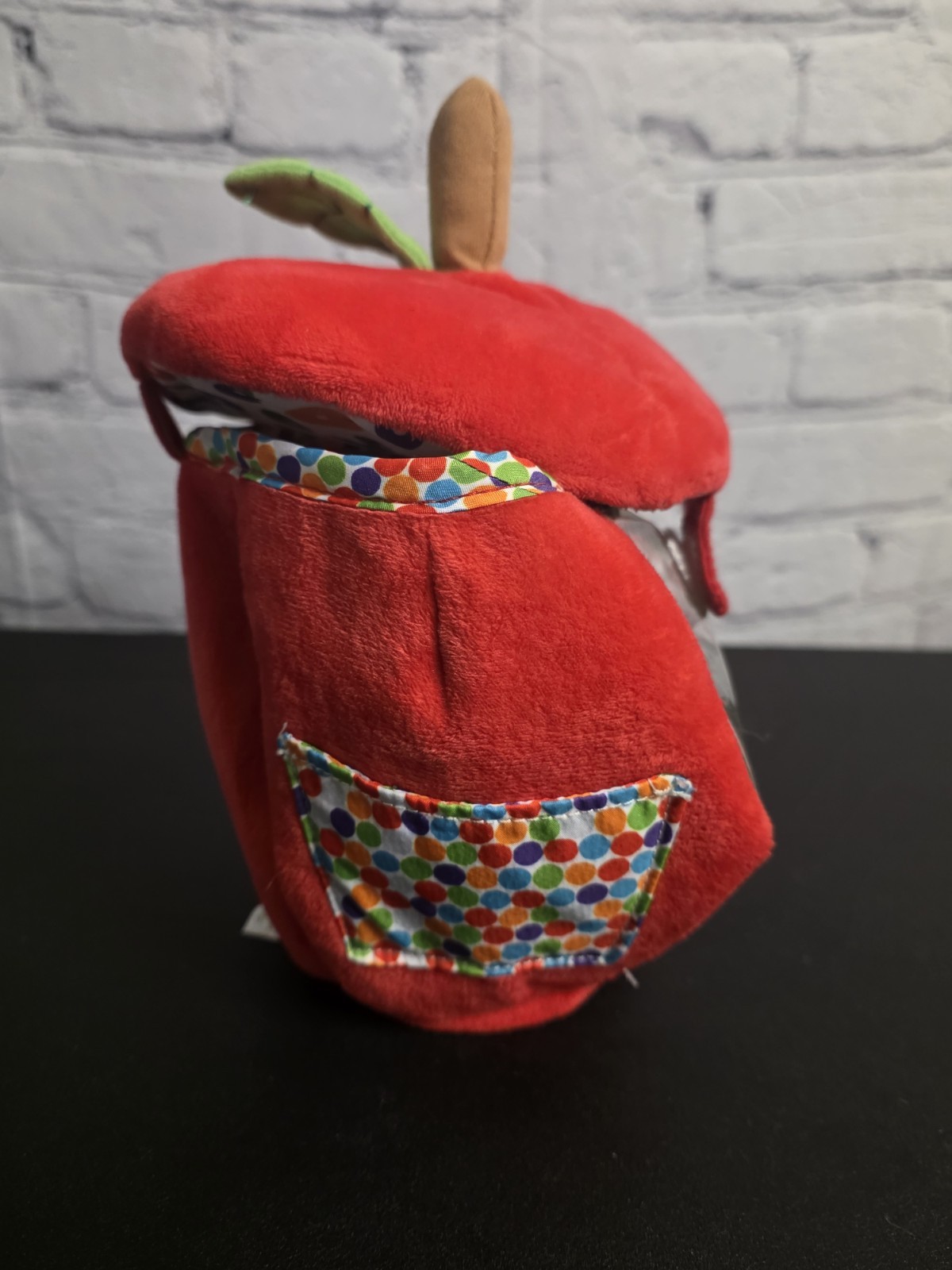 The Very Hungry Caterpillar Eric Carle Apple Plush Toy Baby Toddler Fruit