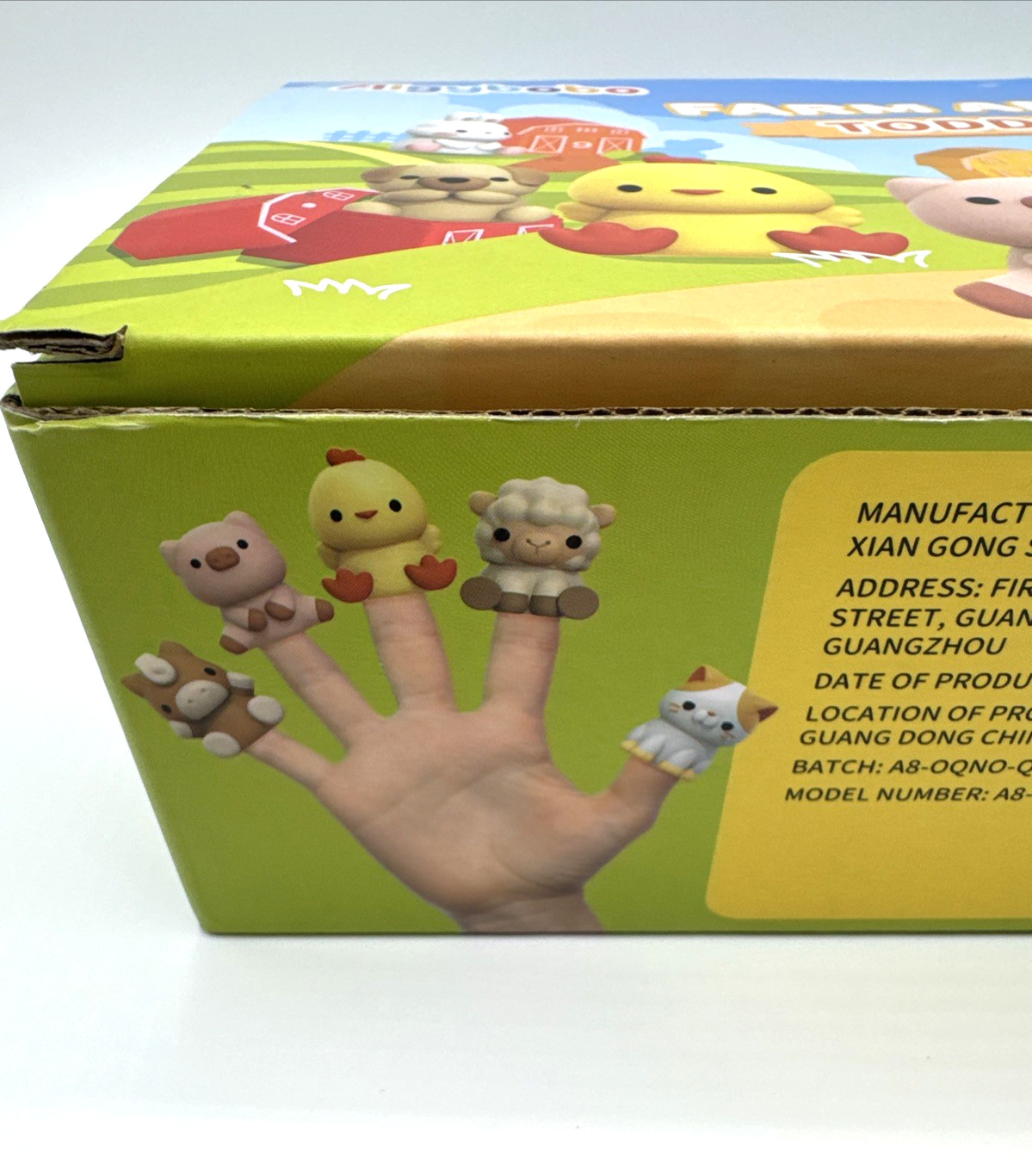 20 Pcs Farm Animals Toy Set Counting Skill Colors