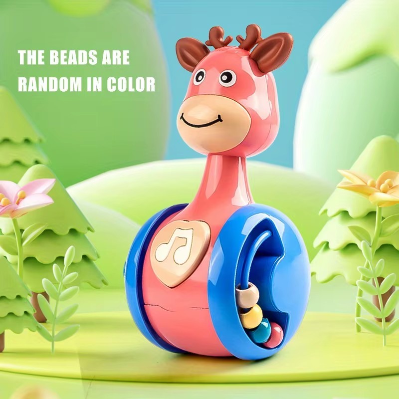 Roly Poly Baby Toys 6 to 12 Months, Tumbler Wobbler Toys for Infant Boy Girl*