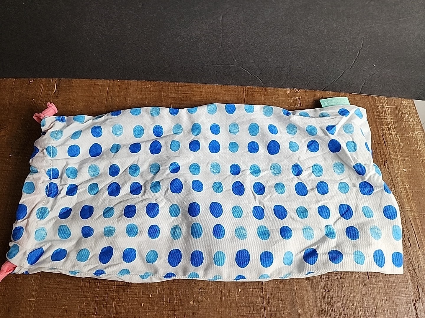 Lovevery Replacement Lot of 2 Bags Blue and Colorful Polka Dots