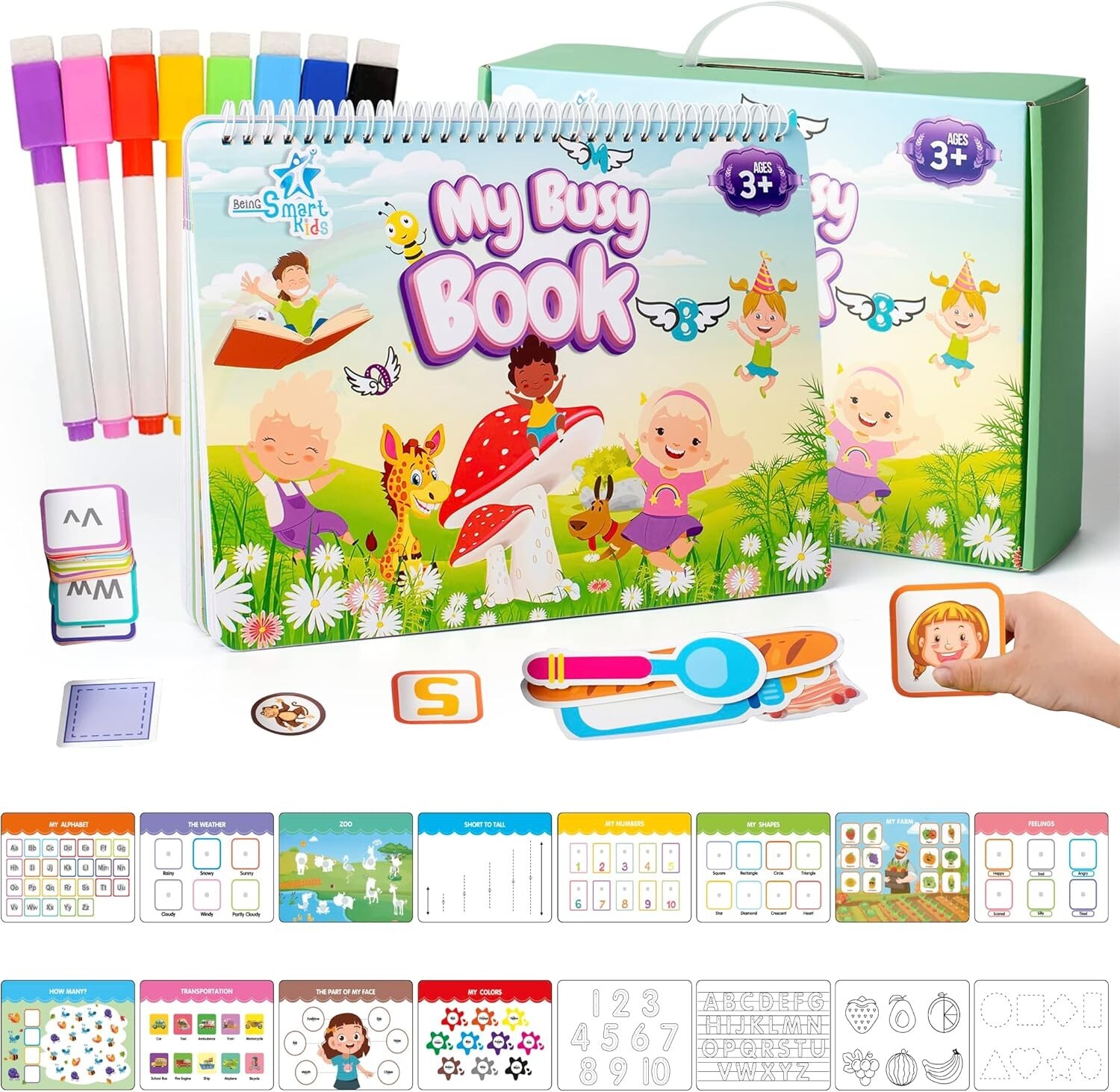 Busy Book for Toddlers &Preschoolers – Montessori Busy Book