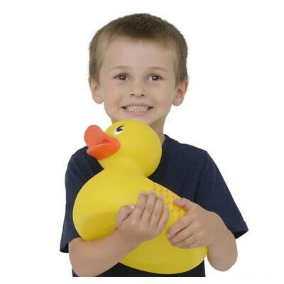 Zugar Land Jumbo Classic Yellow Rubber Ducky (10.5″) Makes Small,