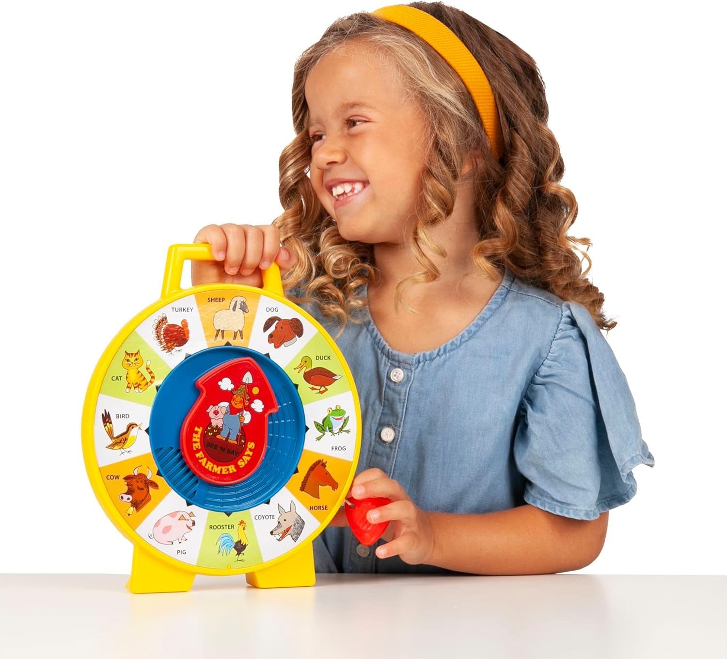 Fisher Price Classics – Farmer Says See ‘N Say – Vintage Learning Toy, Sounds an