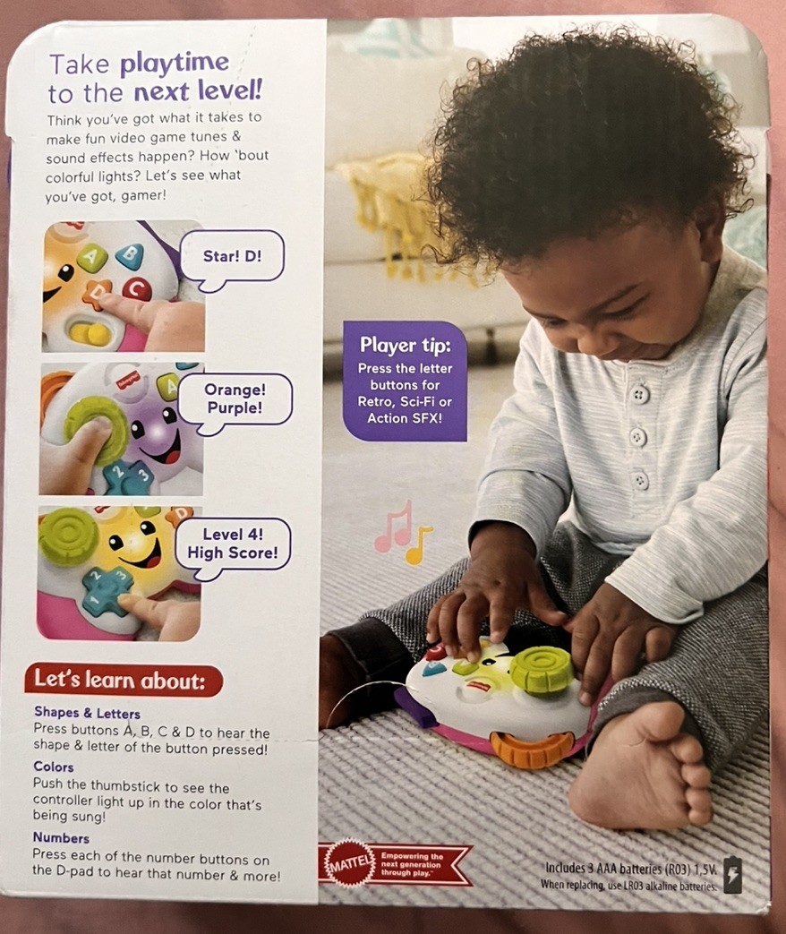 Fisher-Price Pink Game Controller Learning Development Toy Laugh & Learn