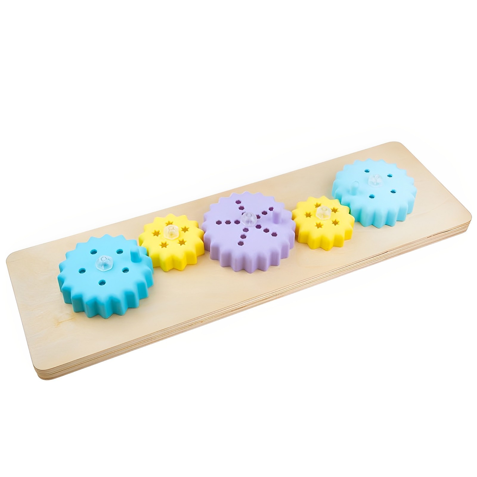 Light Up Twist & Turn Cog Board Toy Sensory Motor Skills Gift for Toddlers Kids