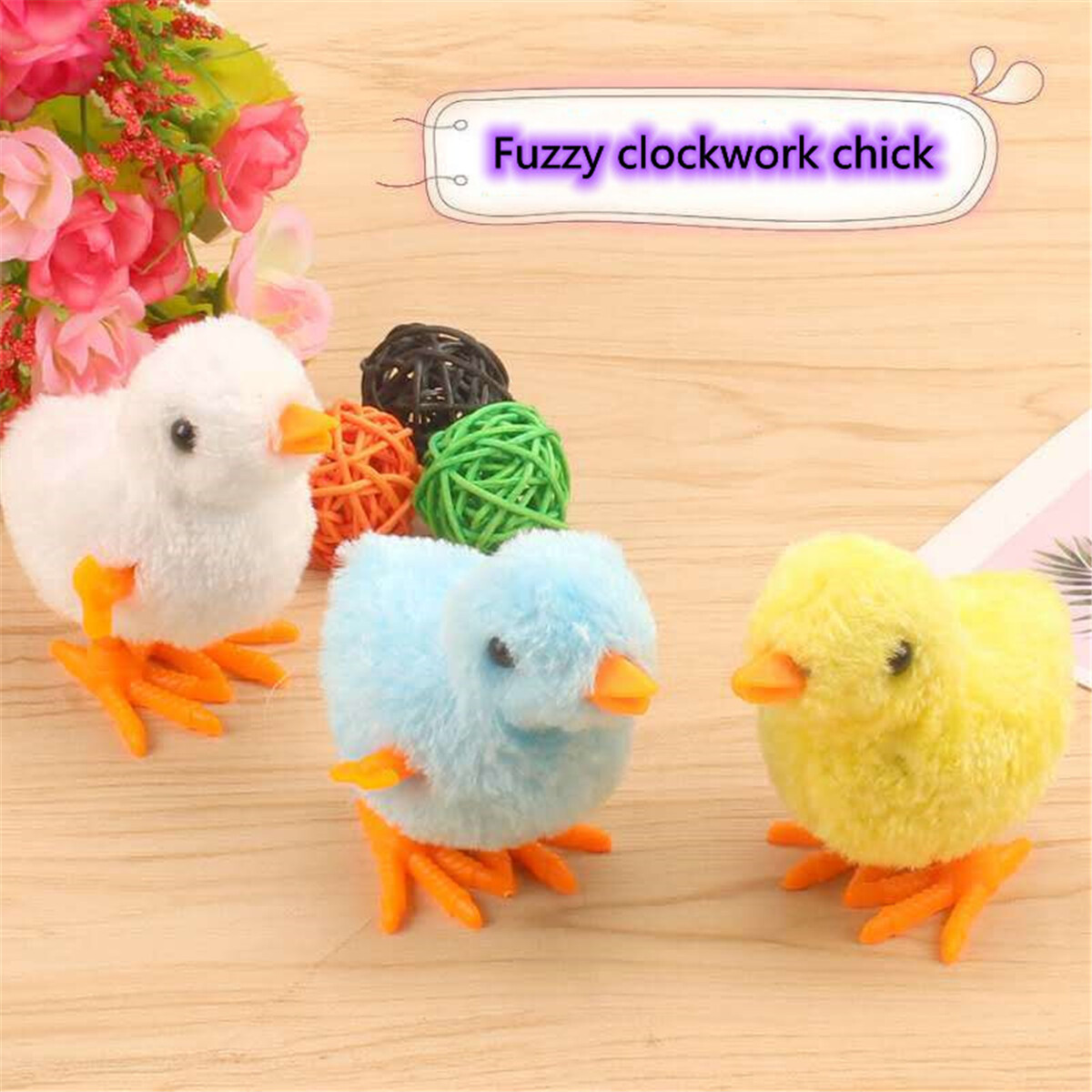 1pc Wind-up Hopping Jumping Chicken Clockwork Walking Children Kids Toys Random