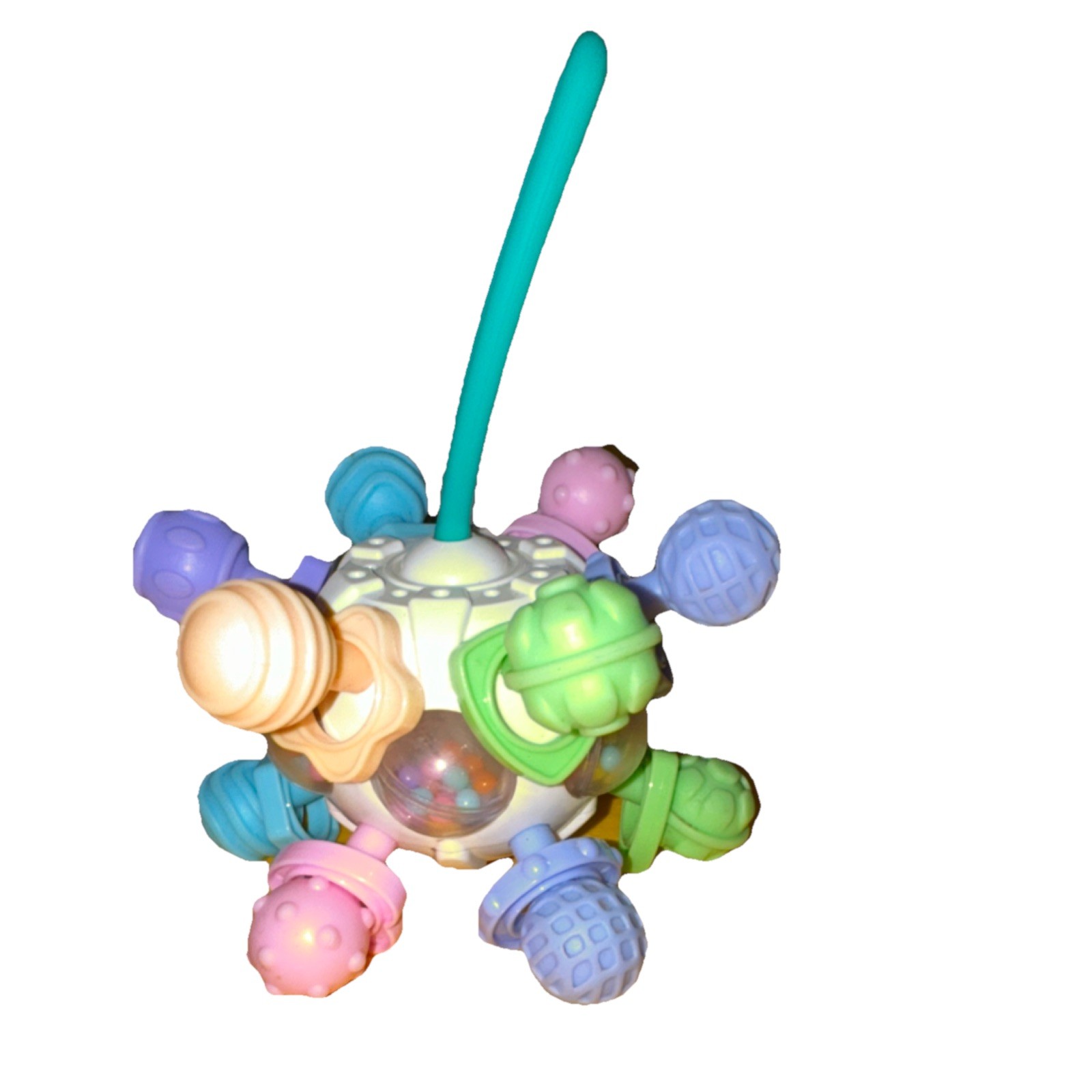 Multicolor Baby Rattle Toy for 0-12 Months, Sensory Ball, Hand-Eye Coordination