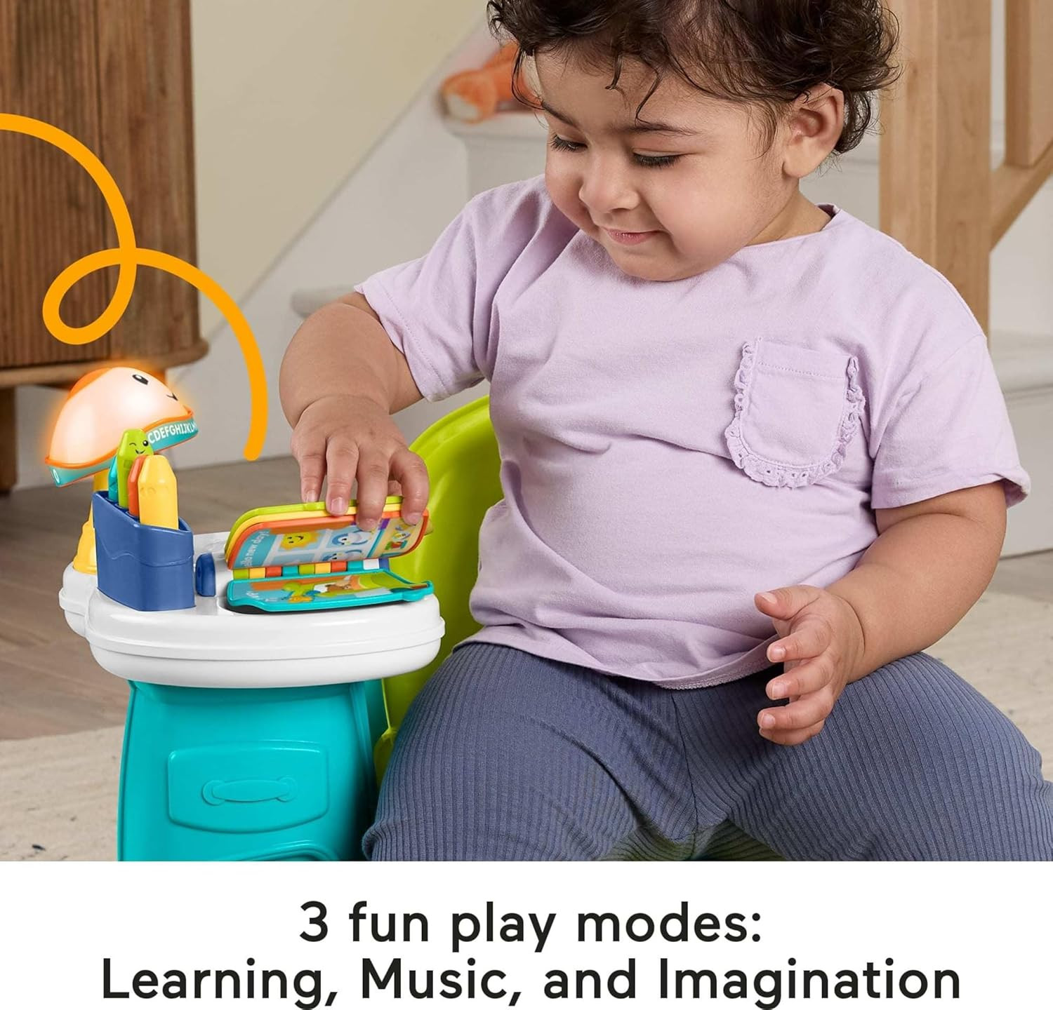 Fisher-Price Toddler Toy Laugh & Learn Song & Story Learning Chair with Music Li