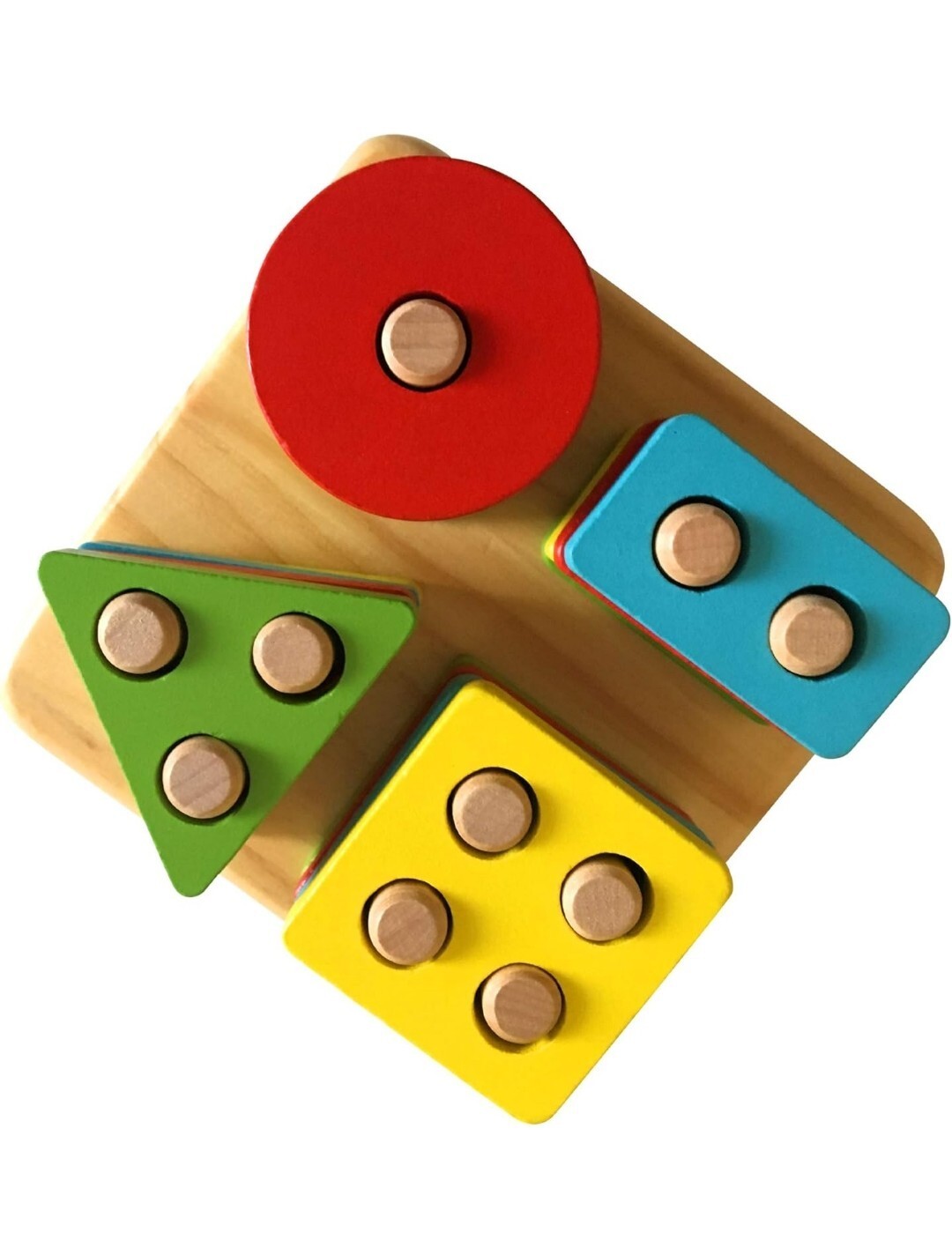 Montessori Toys for 1 2 3 4 Years Old Toddlers Wooden Sorting & Stacking Toys