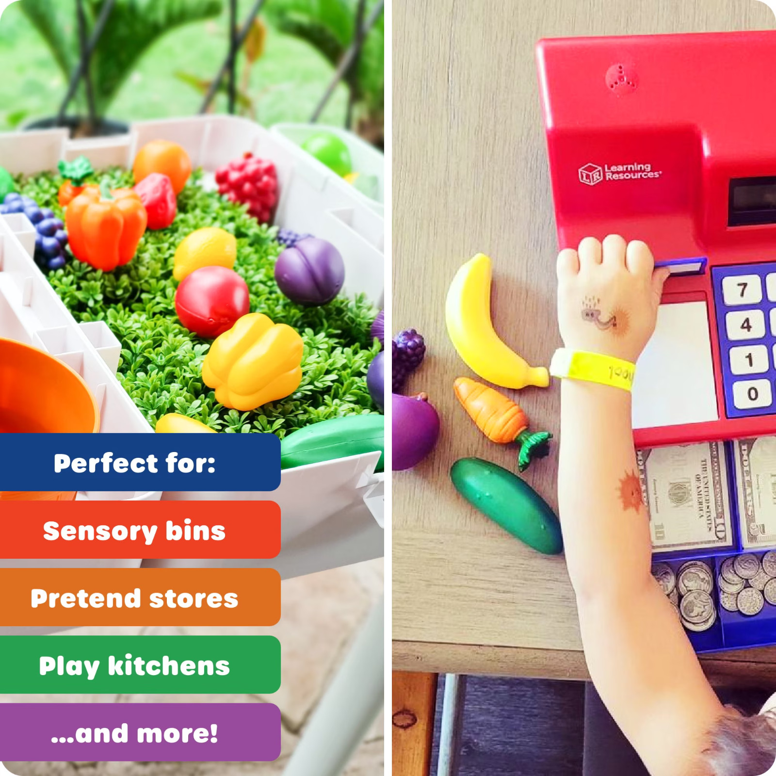 Learning Resources Farmer’s Market Color Sorting Set Toddler Toy 18+ Months