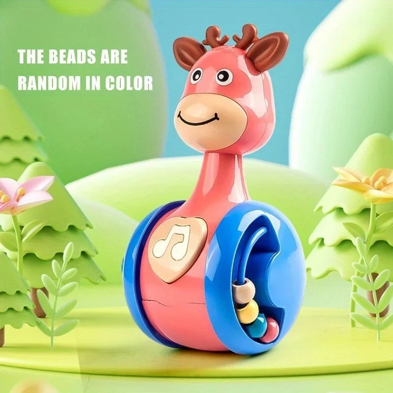 Roly Poly Baby Toys 6 to 12 Months, Tumbler Wobbler Toys for Infant Boy Girl