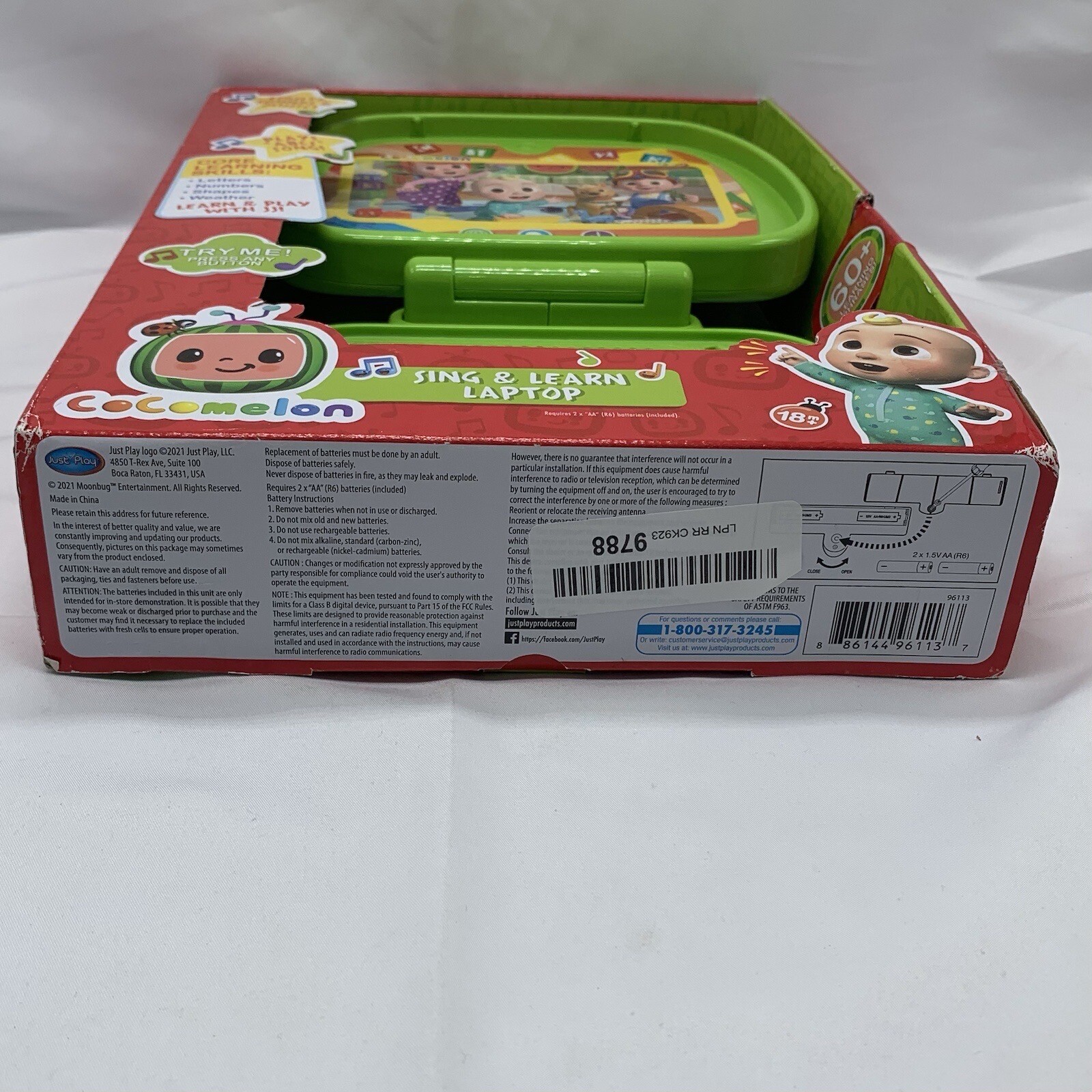 COCOMELON Sing & Learn Laptop Learning Toy Kids Games Letters Numbers Shapes NEW