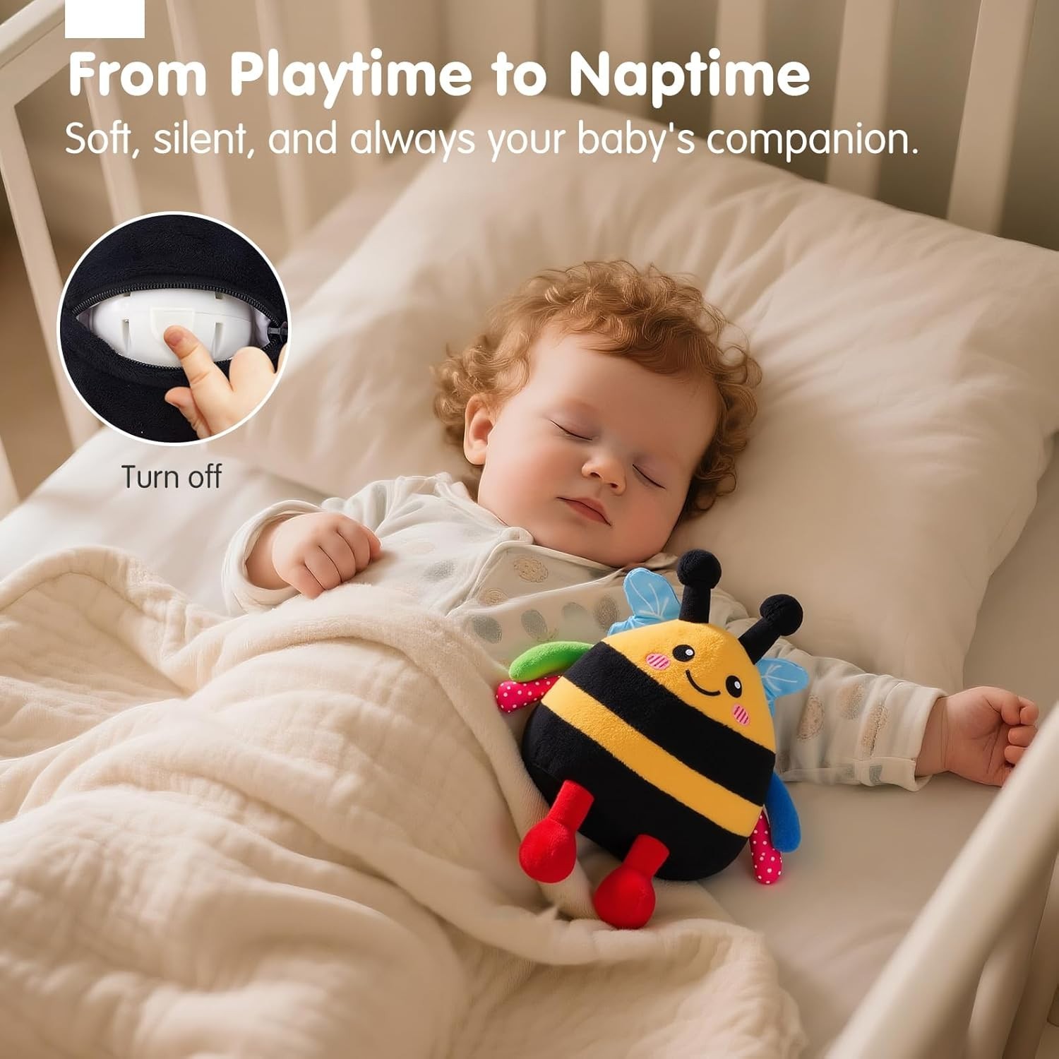 Interactive Dancing Bee Toy – Fun Plush Music & Voice Mimic for Babies 6-18 Mo