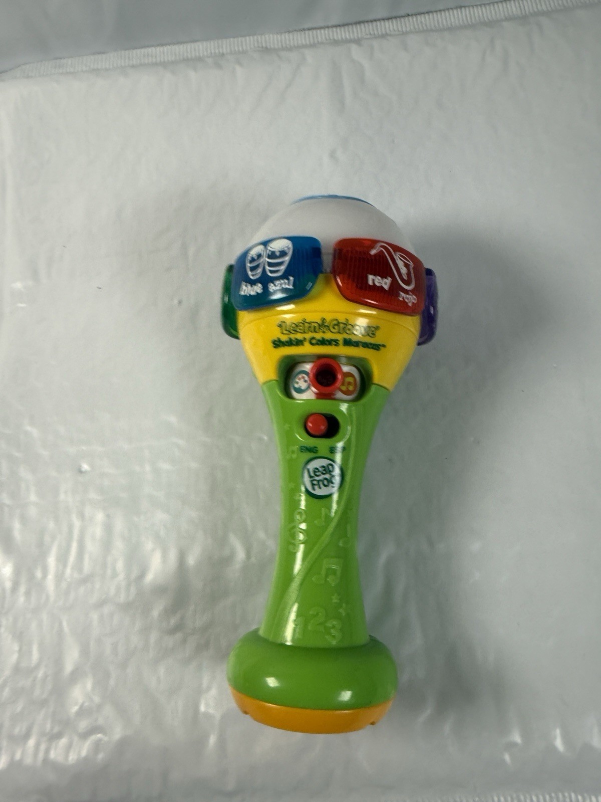 LeapFrog Learn & Groove Shakin Colors Maraca Bilingual English Spanish Toy Works
