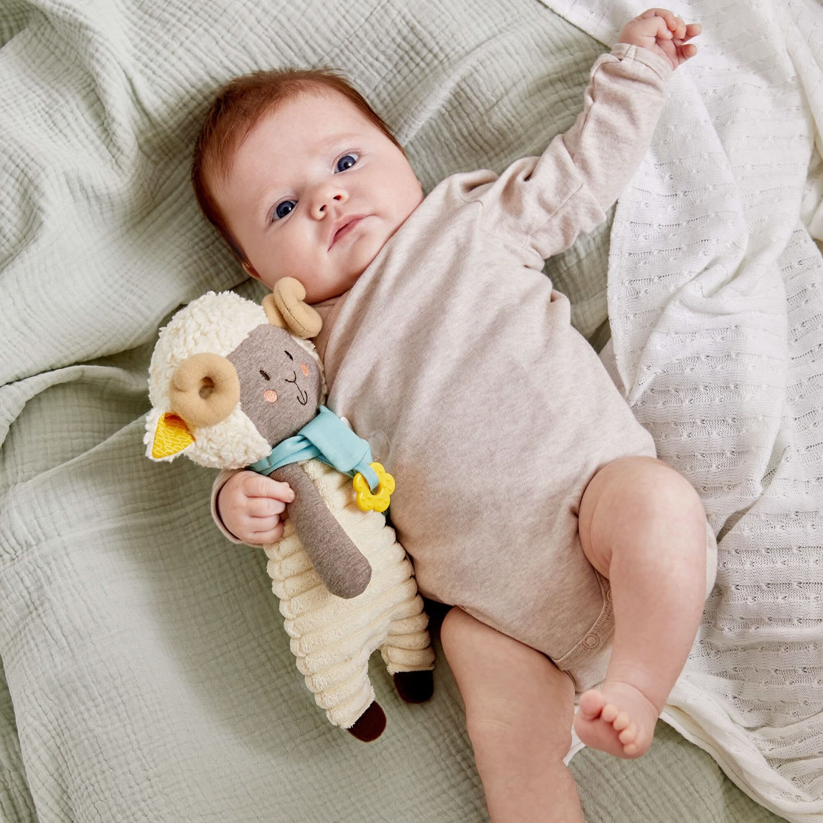 HABA Woolbert the Ram Cuddly Baby Sensory Toy
