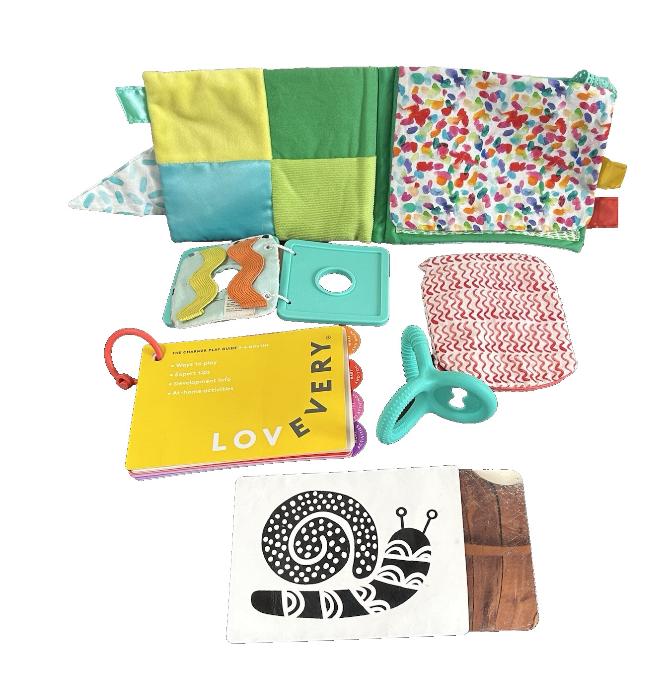 Lovevery The Charmer Play Kit PARTIAL SET 3-4 Months Montessori Baby Toys Guide