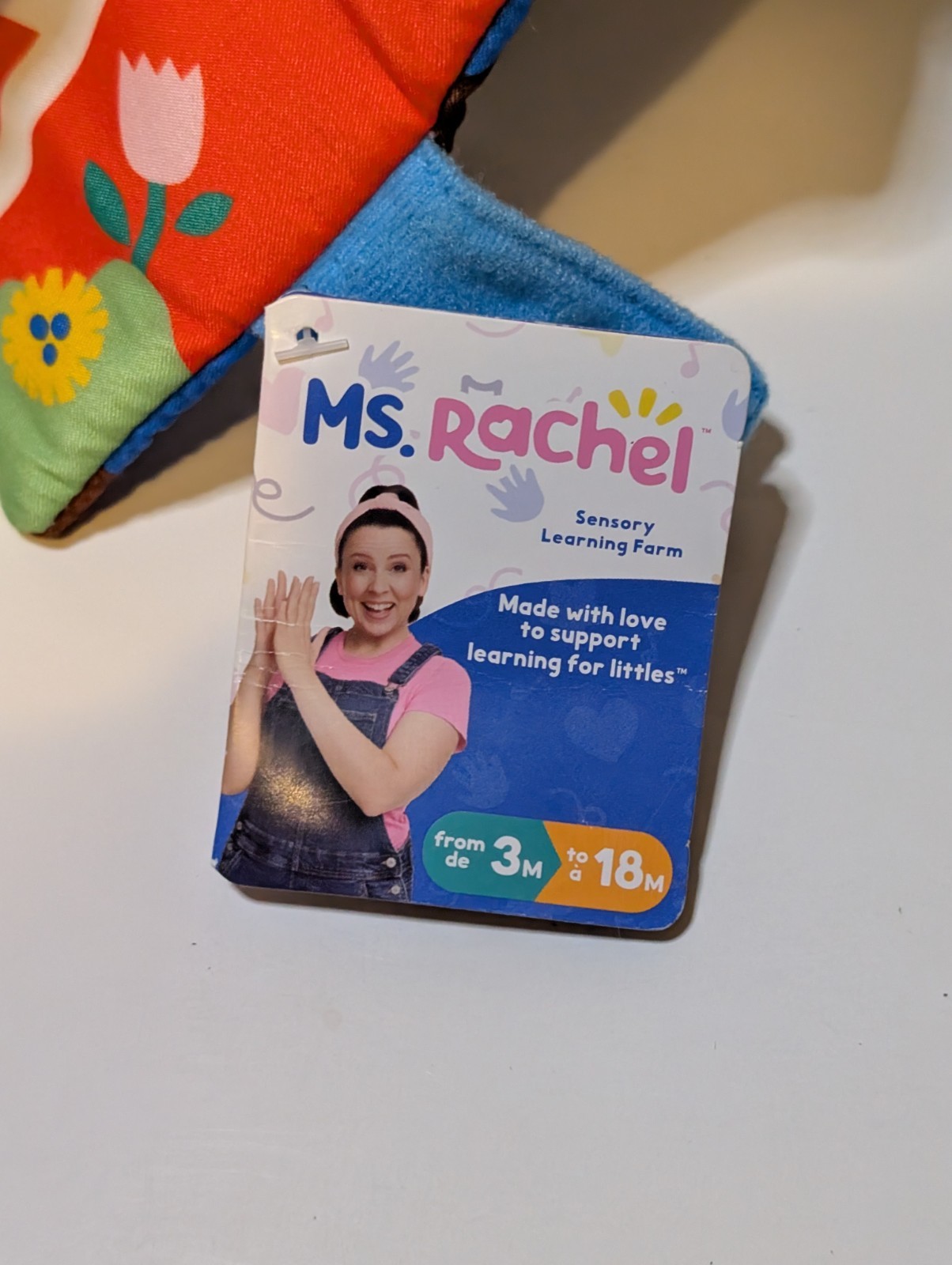 Ms. Rachel’s Sensory Toy Fine Motor Skills Learning Farm Plush 3-18 Months