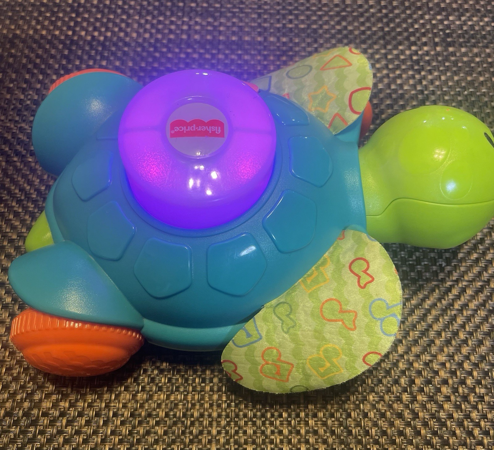 Fisher Price Linkimals Sea Turtle Sit-to-Crawl Light-up Musical Push ‘n Go