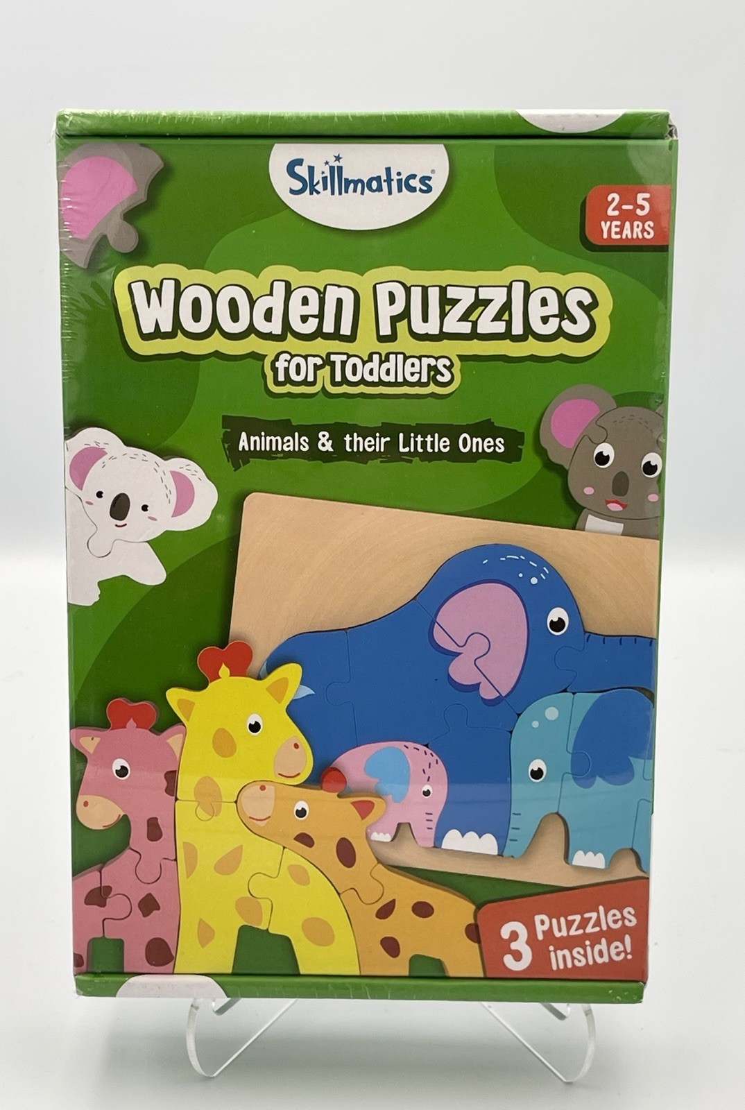 Skillmatics Wooden Animal Puzzle for Toddlers | Montessori Matching Toy Ages 2+