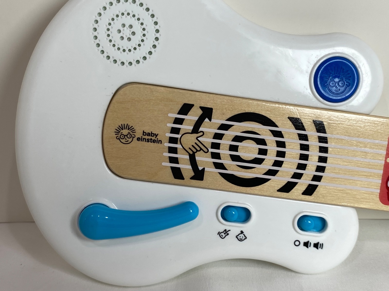 Baby Einstein Musical Wooden Electric Guitar Toy Strum Along Songs