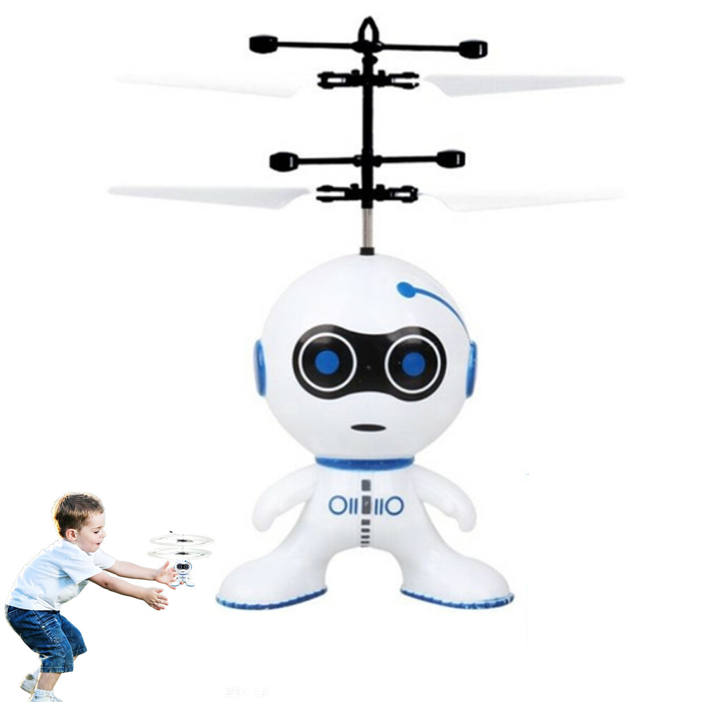 Rechargeable Flying Toy for Boys Mini Drone Flying Robot for Kids Ages 3 4 5 6 7