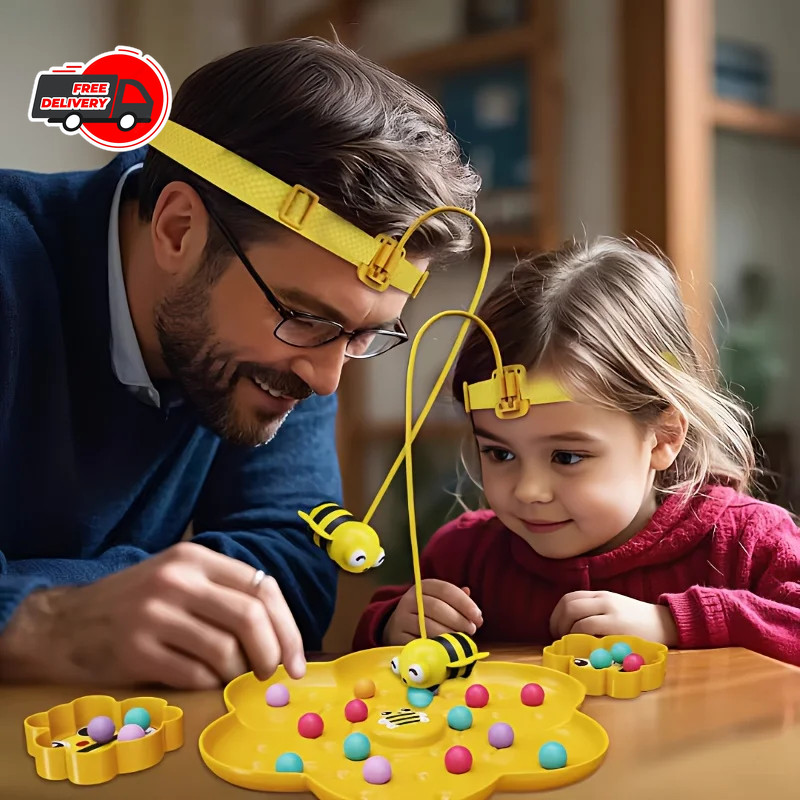 Little Bumblebee Board Game Puzzle Fishing Toys Kids Family Interactive Gift