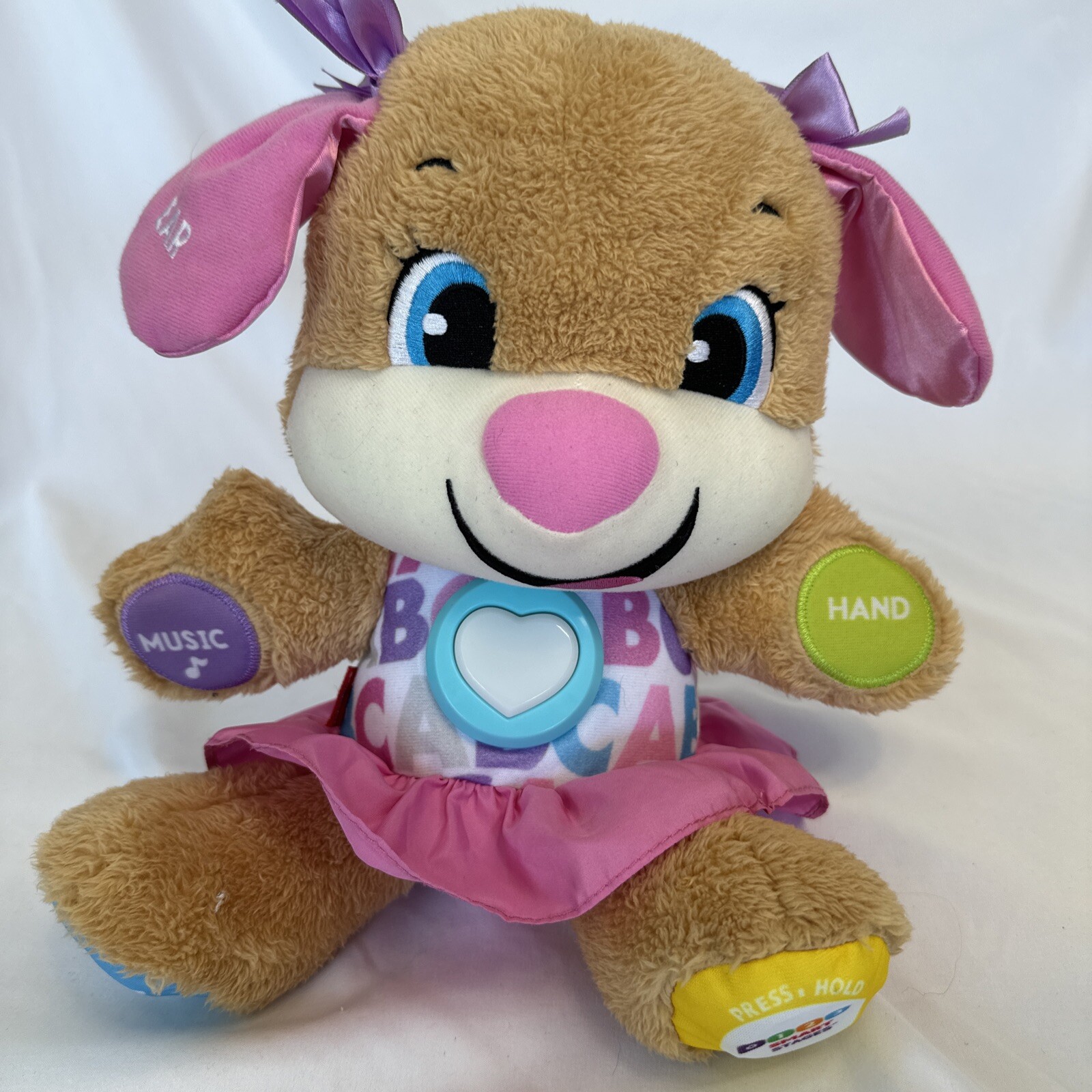Fisher Price Laugh & Learn Smart Stages Sis Interactive Plush Toy Ages 6-36 Mos.