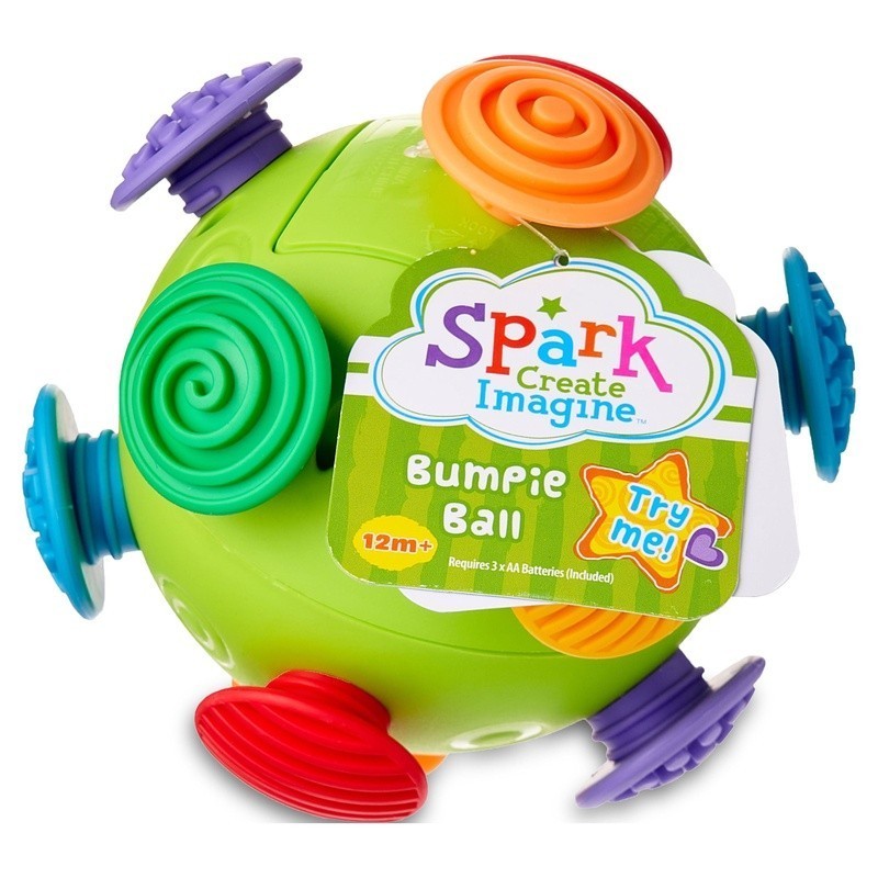 Colorful Bouncing Ball Toy Kids 12M Battery Operated Sensory Play Fun New