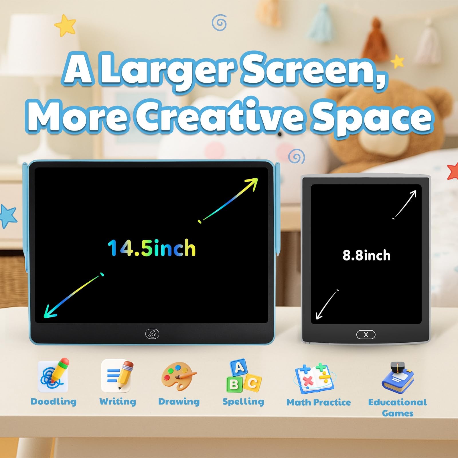 16 Inch LCD Writing Tablet Drawing Pad Doodle Board for Boys Girls