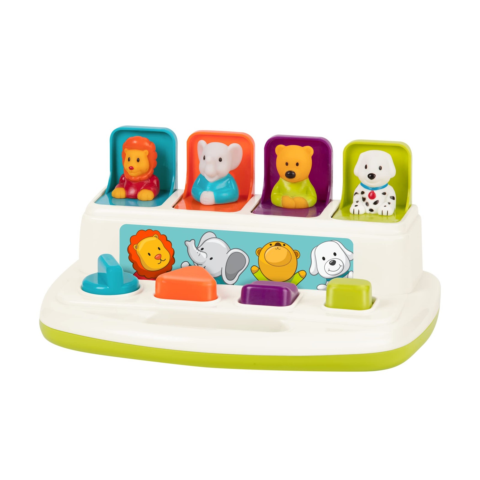 Battat – Cause-and-Effect Toy – Developmental with Buttons Medium, Multi