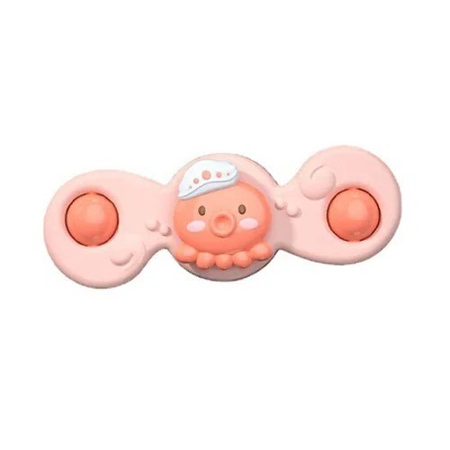 Baby Bath Suction Spinner Toys 3PCS Montessori Sensory Rotating Toy for Toddlers