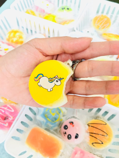 U.S Seller Mini Keychain Scented Squishy Cute Soft Slow rising Squishy Kid Toy