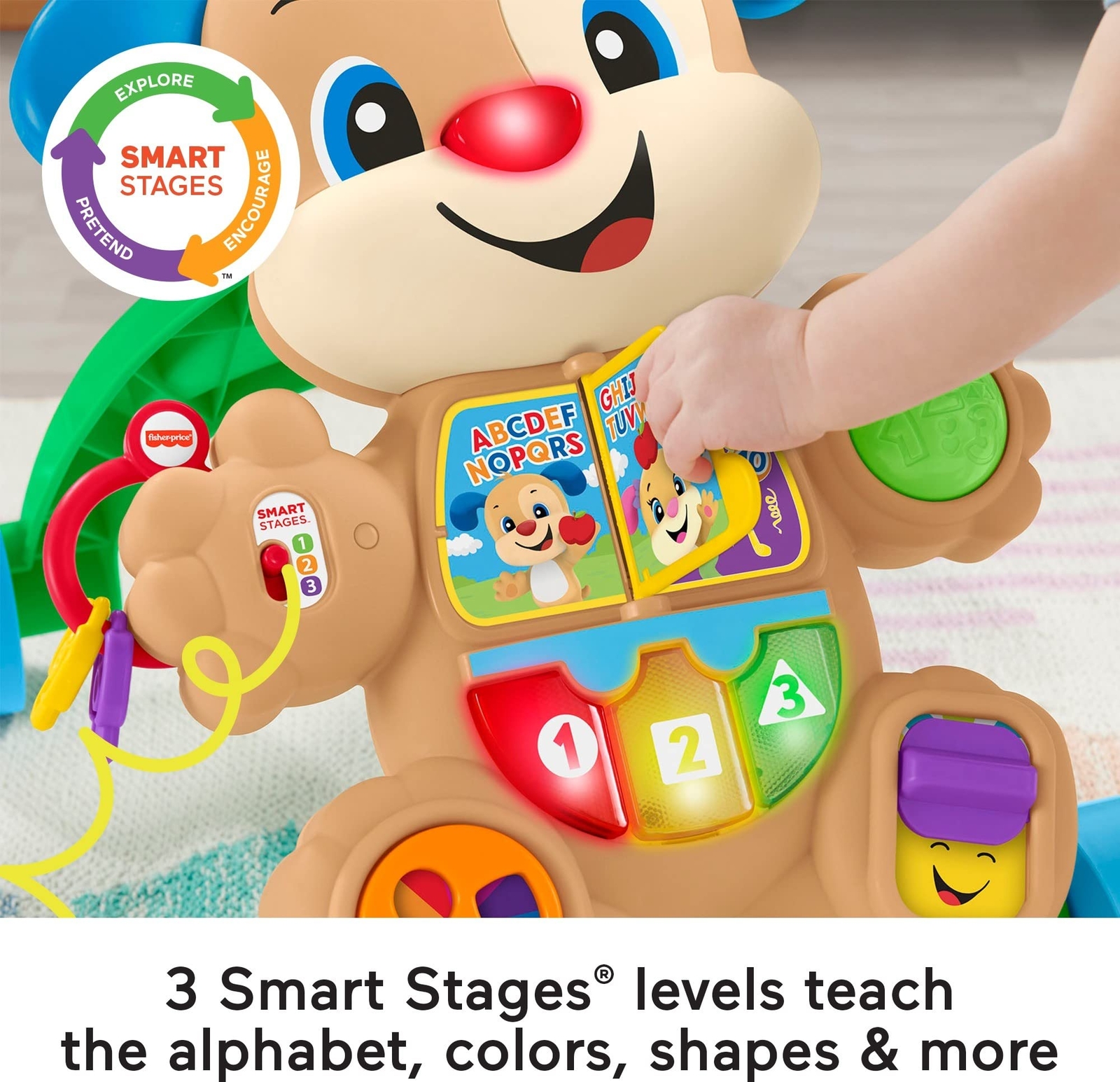 Multicolor Musical Electronic Learning Toy Walker for Infants and Toddlers