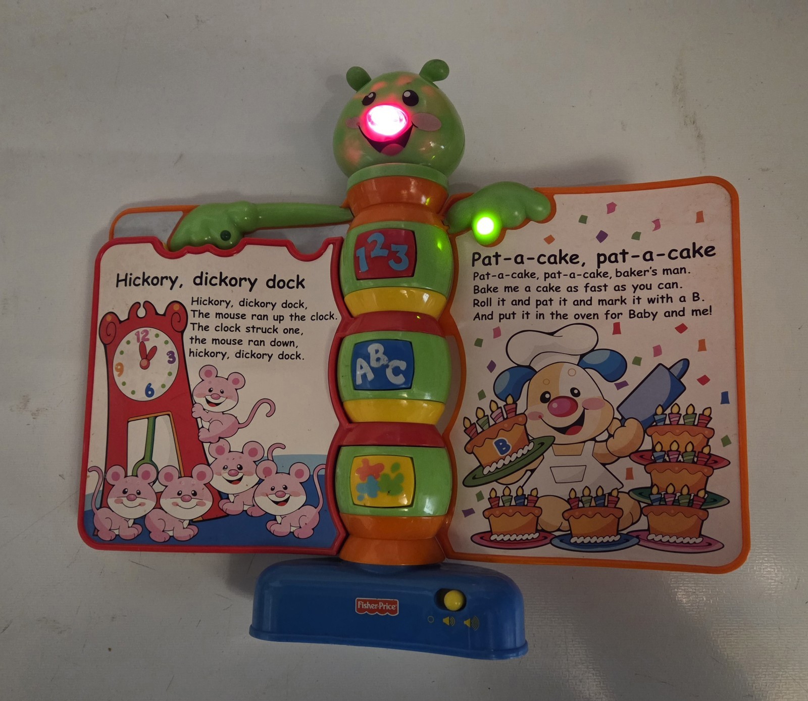 Vntg Fisher Price Laugh & Learn Storybook Rhymes Interactive Electronic Book